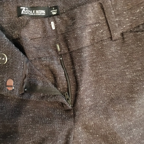 New York and Co Brown bootcut dress pants Tweed look Size 2 - Picture 2 of 2